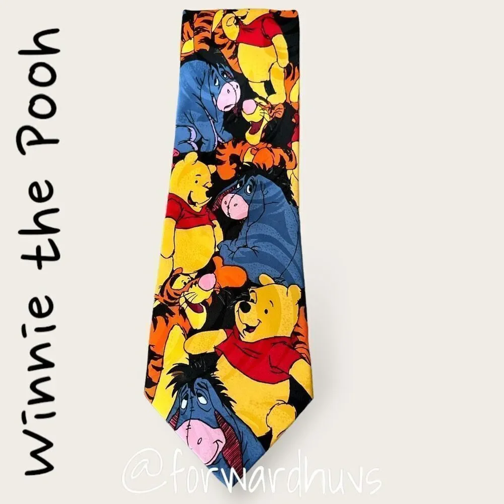 Disney Winnie The Pooh Necktie | Pooh Character Neck Tie